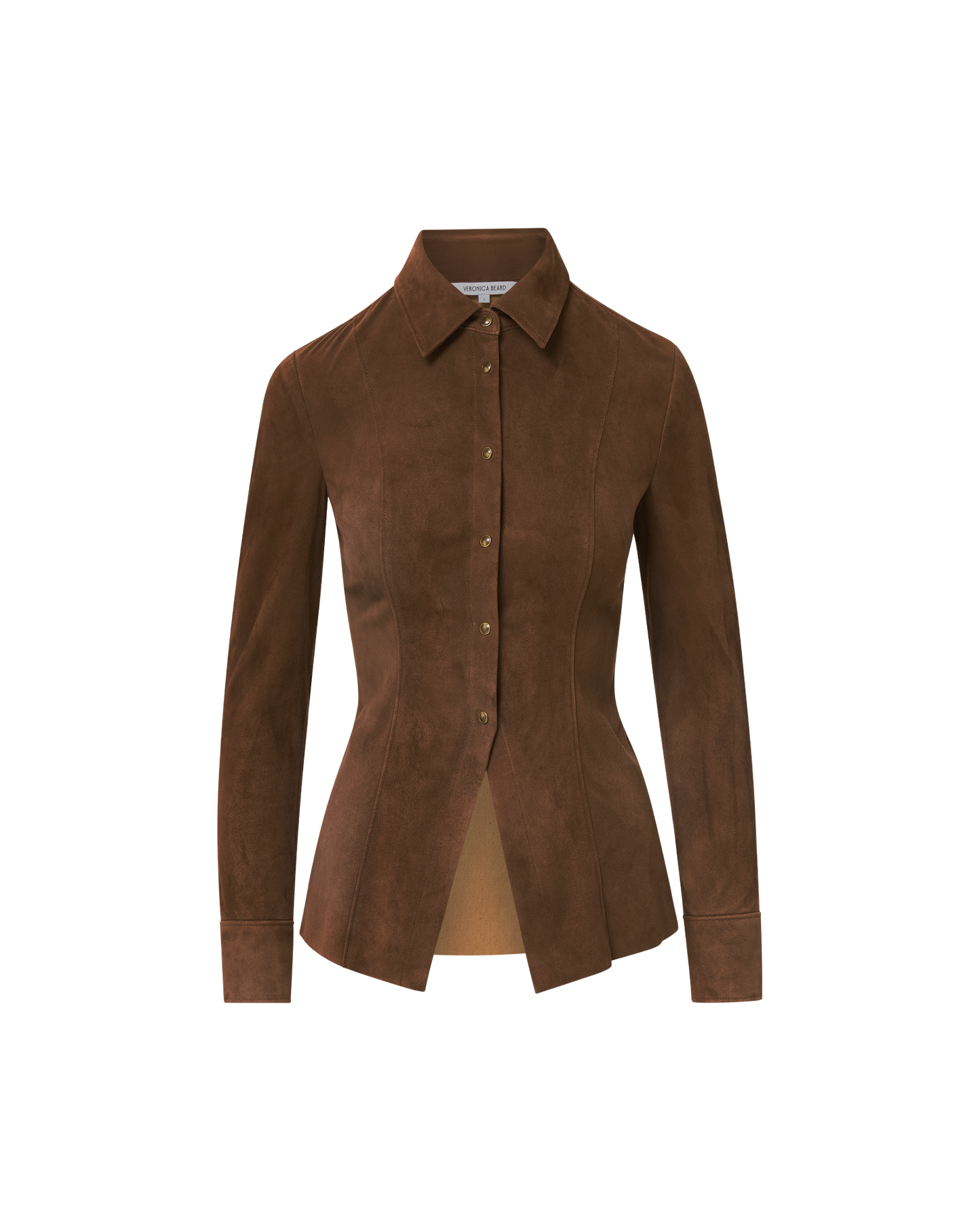 Suede Button-Down Shirt