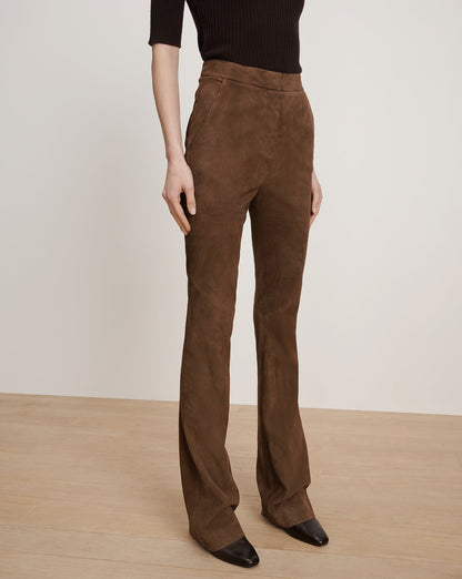 Gracie Suede Flare Pant