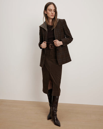 Maci Plaid Dickey Jacket