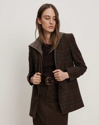 Maci Plaid Dickey Jacket